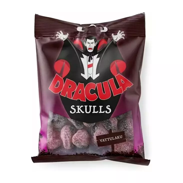 Dracula Vadelma-lakritsikallo 65g - Makeiset ja naposteltavat - 6430015391390 - 1