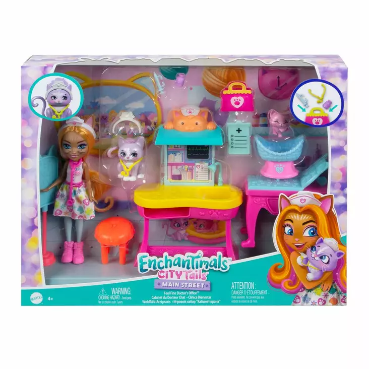 Enchantimals eläinlääkäri leikkisetti - Nuket ja nuken tarvikkeet - 194735112760 - 1