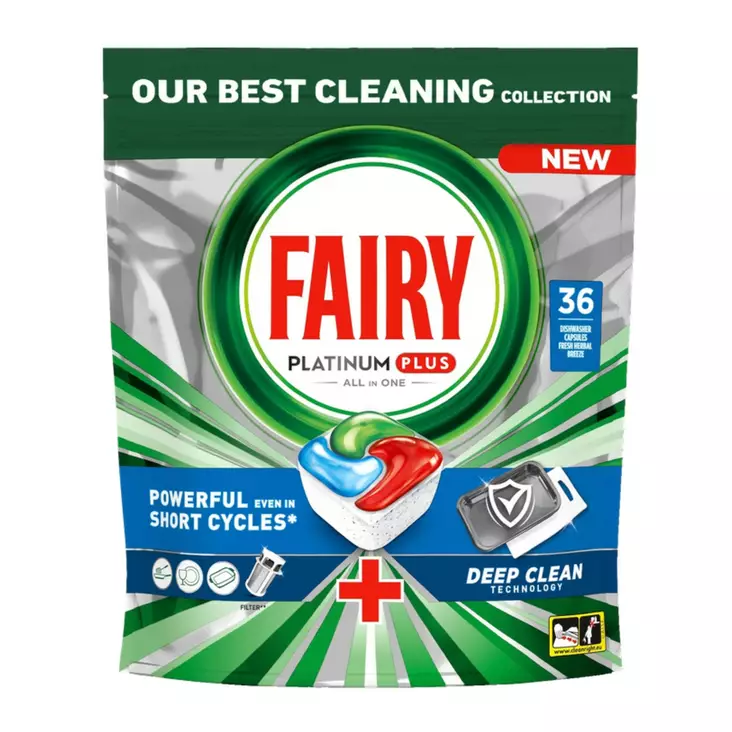 FAIRY PLATINUM PLUS DEEP CLEAN 36KPL. - Konetiskiaineet - 8700216236300 - 1