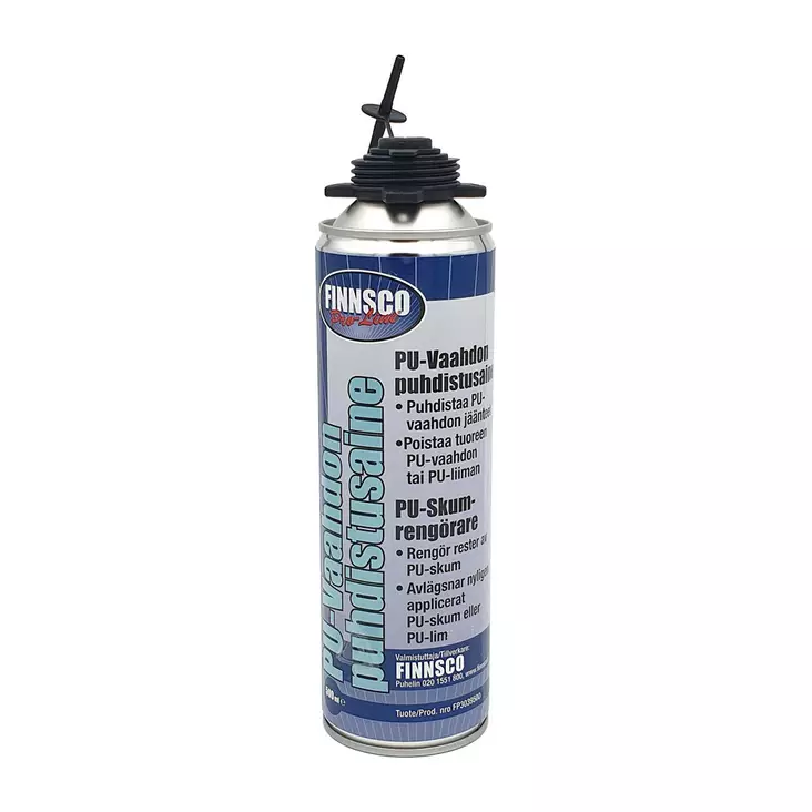 Finnsco PU-Vaahdon puhdistusaine 500 ml - Muut liimat ja tiivisteet - 6430020292460 - 1