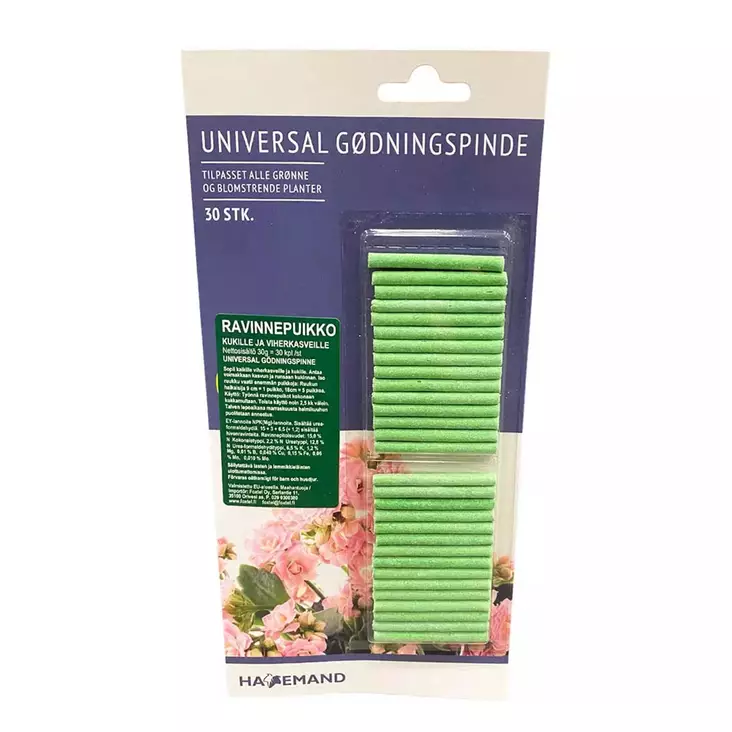Havemand Kukkaravinnepuikko 30kpl - Huonekasvien ravinteet ja myrkyt - 5712872653080 - 1