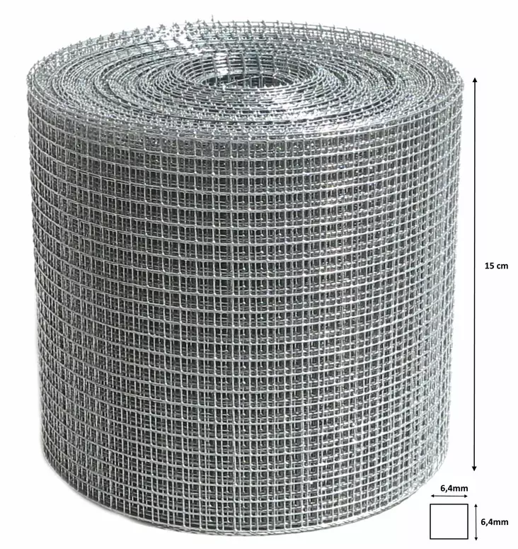 Hiiriverkko 6.4 x 6.4 x 0.55mm 15cm x 20m - Hiiriverkot - 6438159160940 - 1