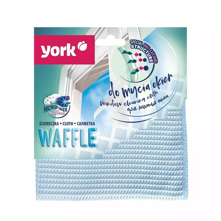 Ikkunalliina mikrokuitu Waffle 35x35cm - Siivousliinat ja rätit - 5903355124740 - 1