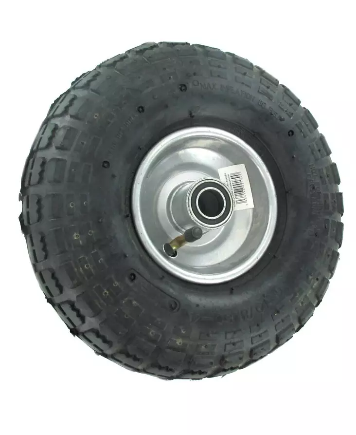 Ilmakumipyörä 3.50-4 metallivanteella akseli 20 mm - Kottikärryn renkaat - 6438168001890 - 2