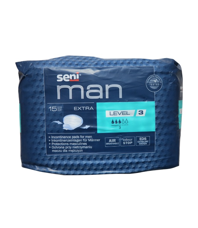 Virtsankarkailusuoja level 3 miehille 15kpl - Inkontinenssisuojat ja aikuisten vaipat - 5900516801670 - 1