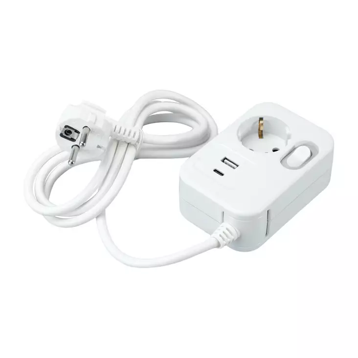 Jatkojohto 1-osainen 1,4m usb a+c - Jatkojohdot, kaapelikelat ja tarvikkeet - 6438140297150 - 1
