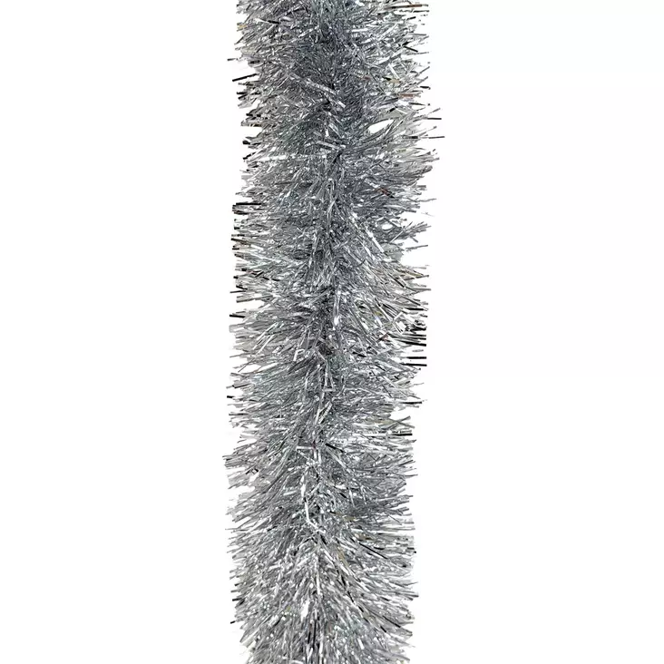 JOULUNAUHA 7,5 cm x 2 m hopea - Kuusenpunokset ja latvatähdet - 6438159073790 - 2