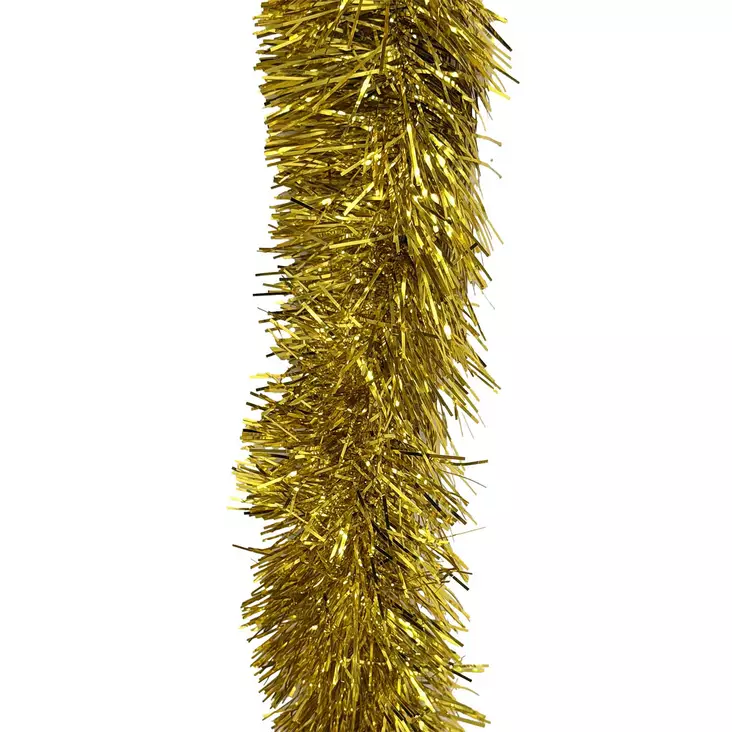 JOULUNAUHA 7,5 cm x 2 m kulta - Kuusenpunokset ja latvatähdet - 6438159073820 - 2