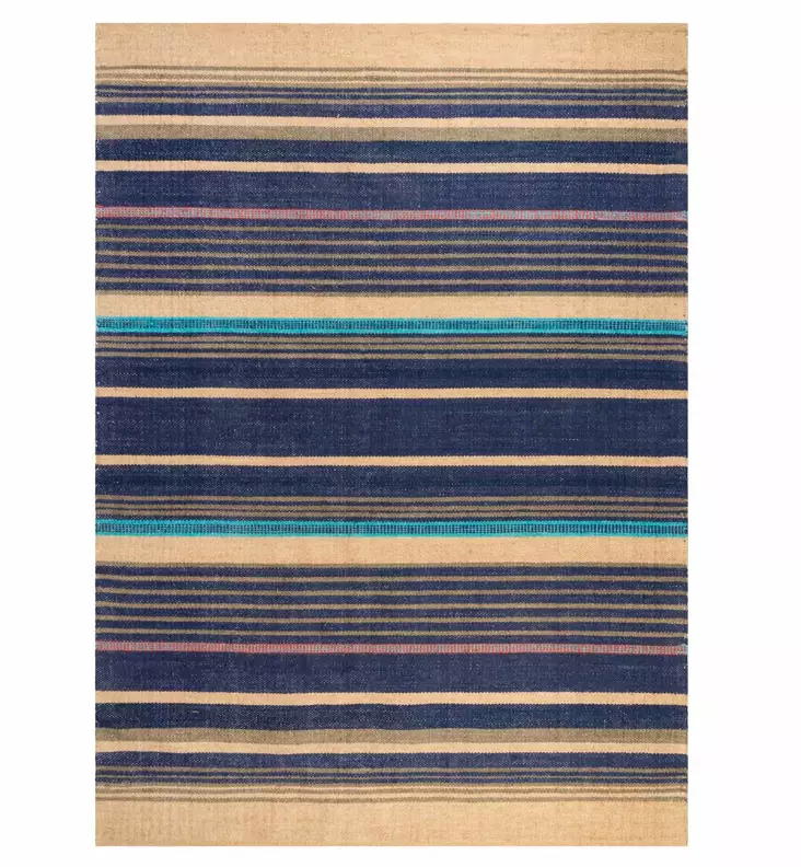 Juuttimatto 80x200 cm sininen/natural 4Living NavyStripe - Lattiamatot - 6410413033160 - 1