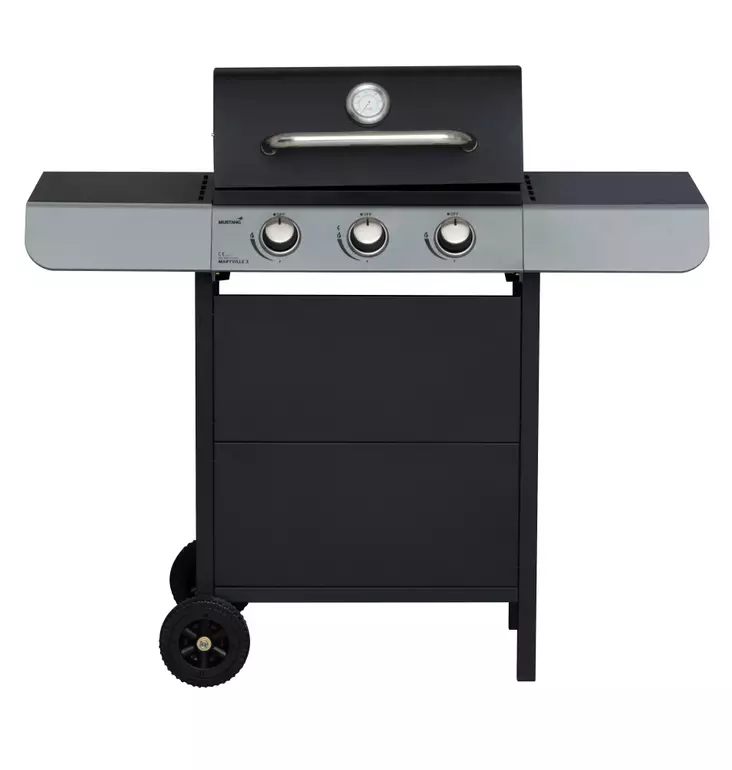 Kaasugrilli 3 rosteripolttimella. Polttimien teho 3 x 2,8 kW. Kokonais=
teho 8,4 kW. Grillausala 48 x 36 cm, joka on jaettu 2x 24 x 36 cm emal=
oidun ter=C3=A4s grillausritil=C3=A4n kesken.=20 - Kaasugrillit - 6410416030760 - 1