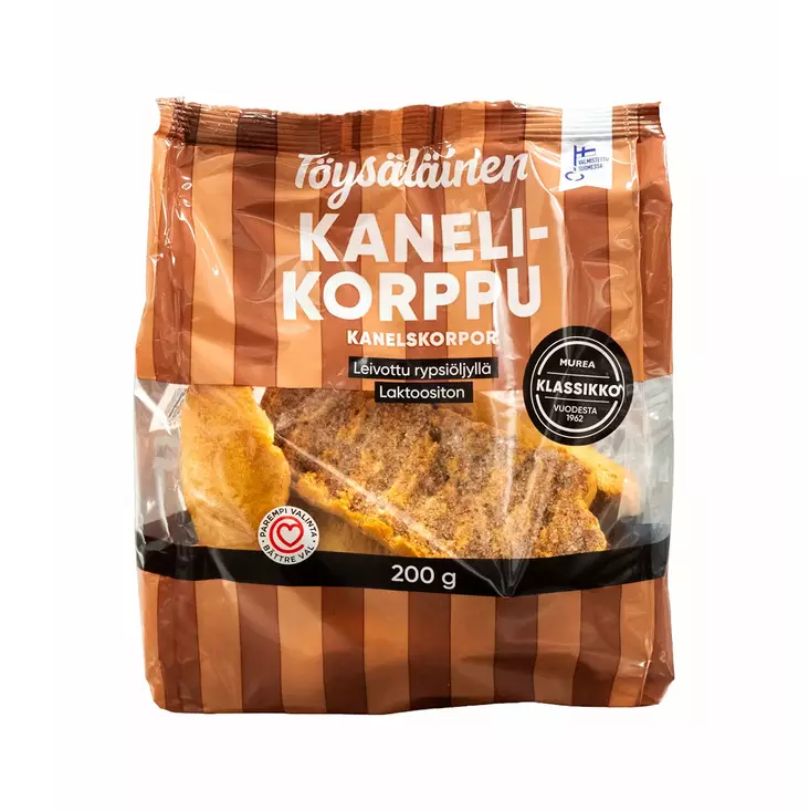 Töysäläinen kanelikorppu 200g - Leivät, keksit ja leivonnaiset - 6409590006920 - 1