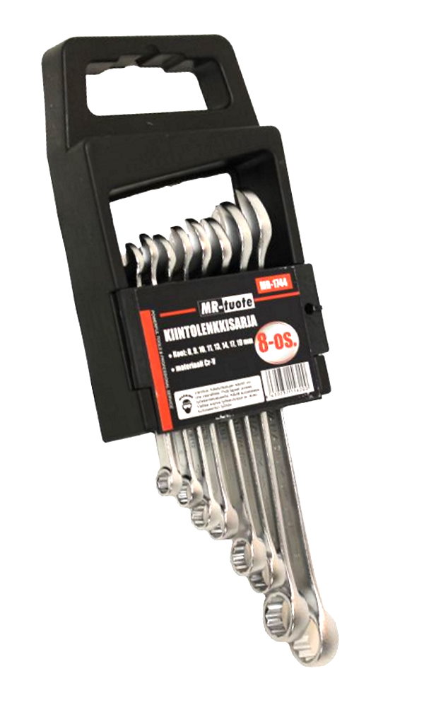 Kiintolenkkisarja 8-osainen 8-19mm CR-V - Kiintolenkkiavaimet ja sarjat - 6430032156200 - 1