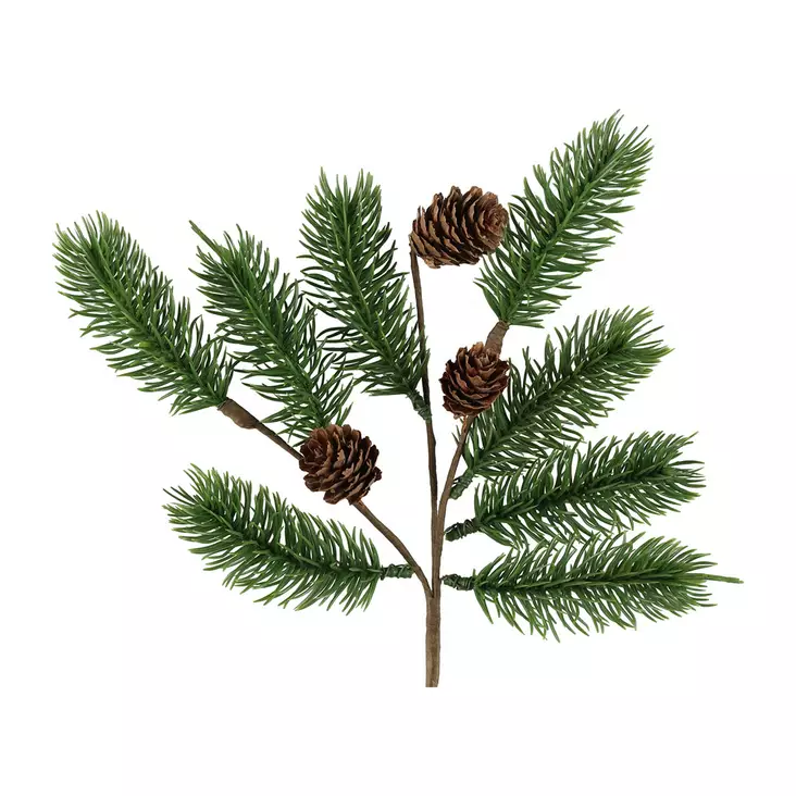 Koristeoksa kävyillä 30 cm - Jouluaskartelu ja joulutarrat - 6412165098480 - 1