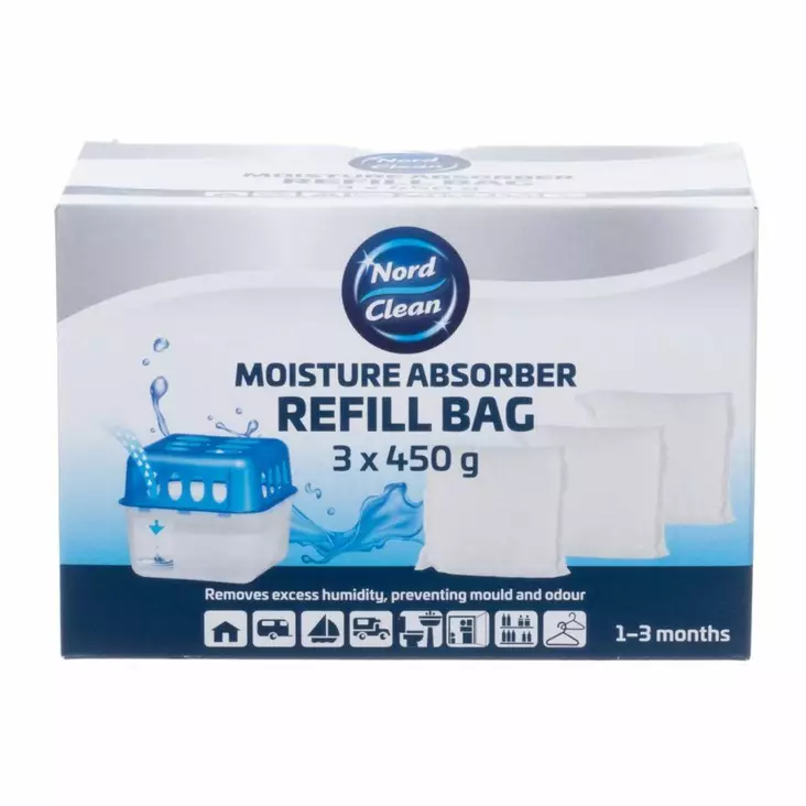 Kosteudenpoistaja 3X450g Nord Clean. - Auton kosteudenpoistajat - 6410416428420 - 1