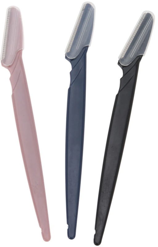 Kulmakarvan muotoiluveitsi 3kpl - Karvahöylät ja vaihtoterät - 8719987882630 - 1