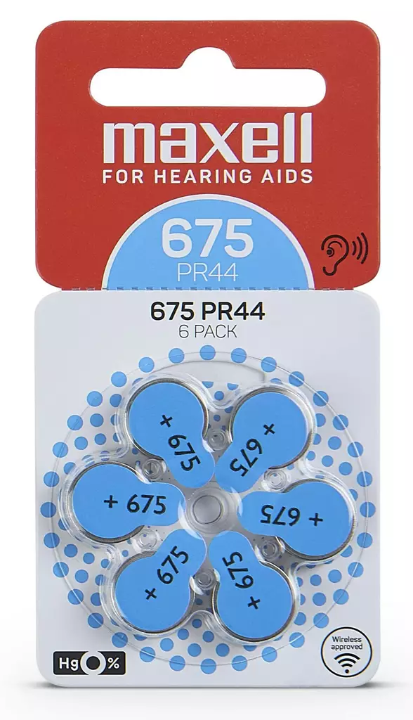 KUULOKOJEPARISTOT 6KPL 675 MAXELL - Kuulokojeparistot - 4043752334500 - 1