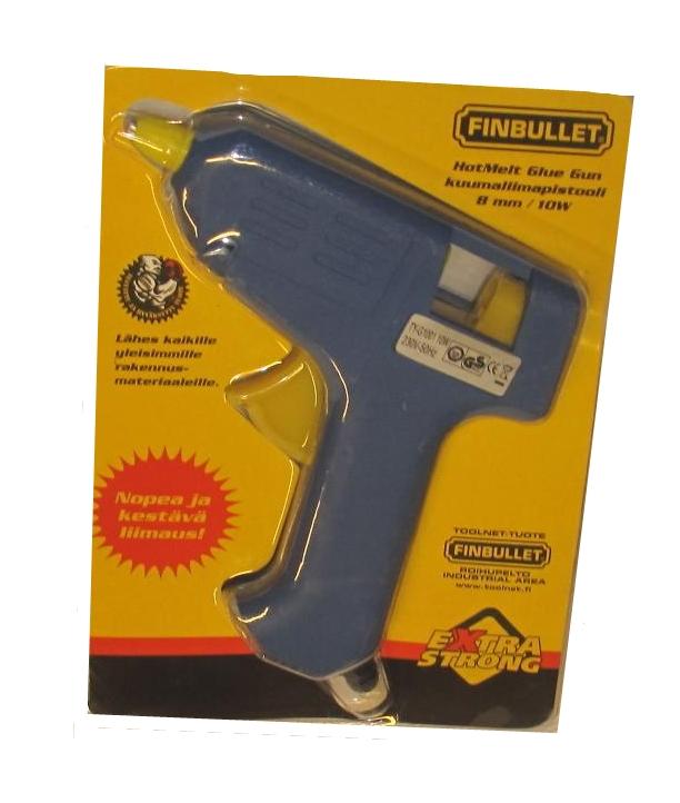 KUUMALIIMAPISTOOLI 8MM 10W FINBULLET - Silikonipuristimet ja uretaanipistoolit - 6430017708400 - 1
