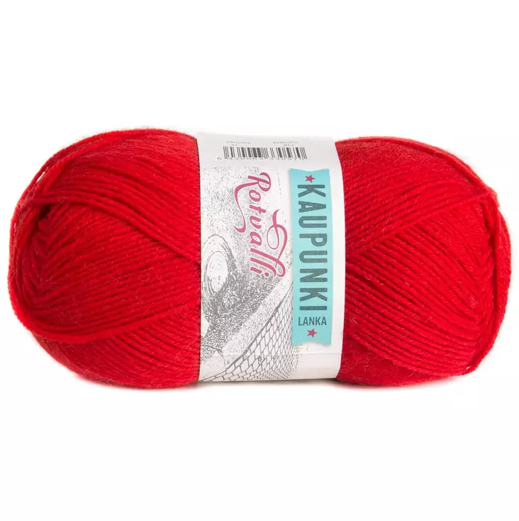 Lanka Rotvalli 41 Punainen 100 g - Sukkalangat - 6430063330570 - 1