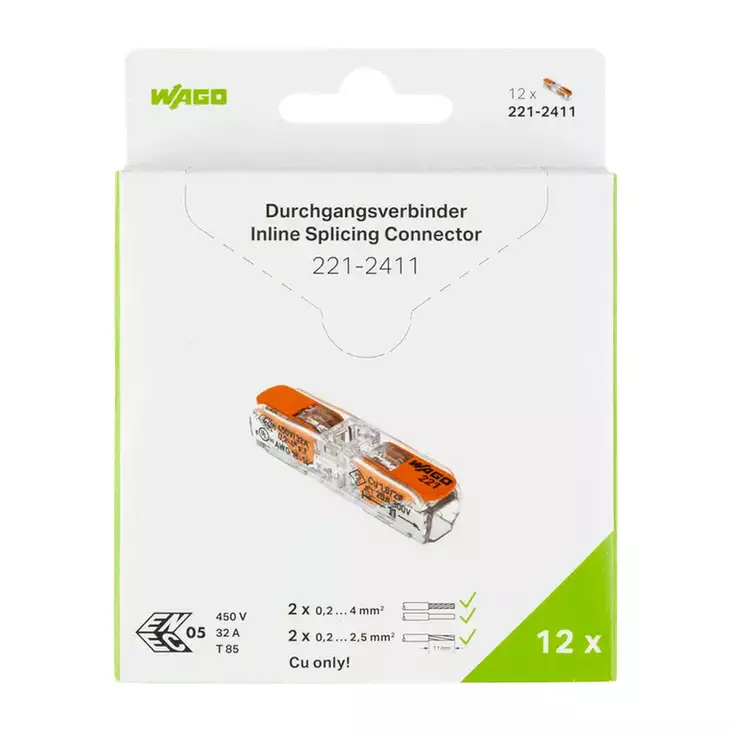 VIPULIITIN WAGO 1 OS 10KPL - Asennustarvikkeet, rasiat ja sulakkeet - 4066966222210 - 1