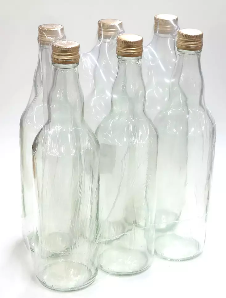 Lasipullo 700ml 6kpl /pkt sis. korkit - Lasipullot, purkit ja säilöntä - 5901752501850 - 1