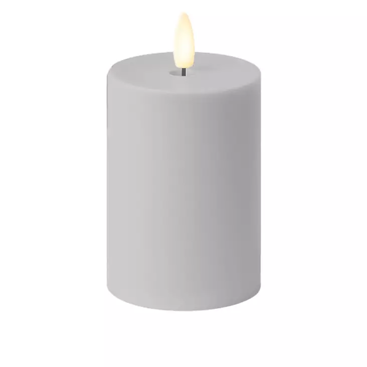 LED-kynttilä 7,5 x 10 cm valkoinen - LED-kynttilät - 6438159942010 - 2