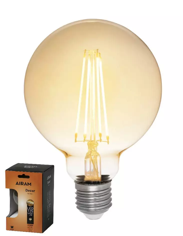 LED DEC FG AM G95 1,3W/822 E27 BX - Lamput E27 kanta - 6435200243300 - 1