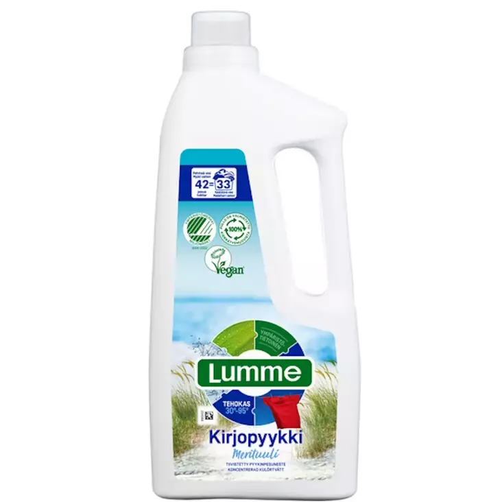 Lumme kirjopyykin pesuneste Merituuli 1500ml - Pyykinpesunesteet - 7046110310540 - 1