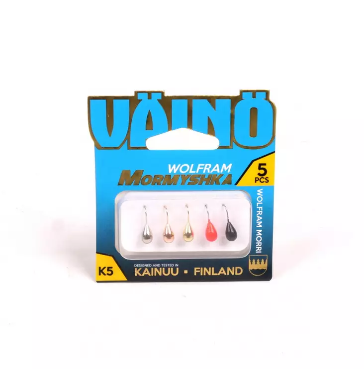 MORMYSKA LAJITELMA VÄINÖ DROP #5 5KPL PERUSVÄRIT - Mormyskat - 6438212101460 - 1