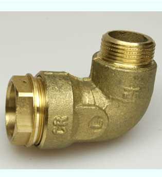 MUOVIPUTKEN KULMALIITIN UK 1X32 MM OPAL MESSINKI - Putkiasennus ja tiivisteet - 6413820151120 - 1