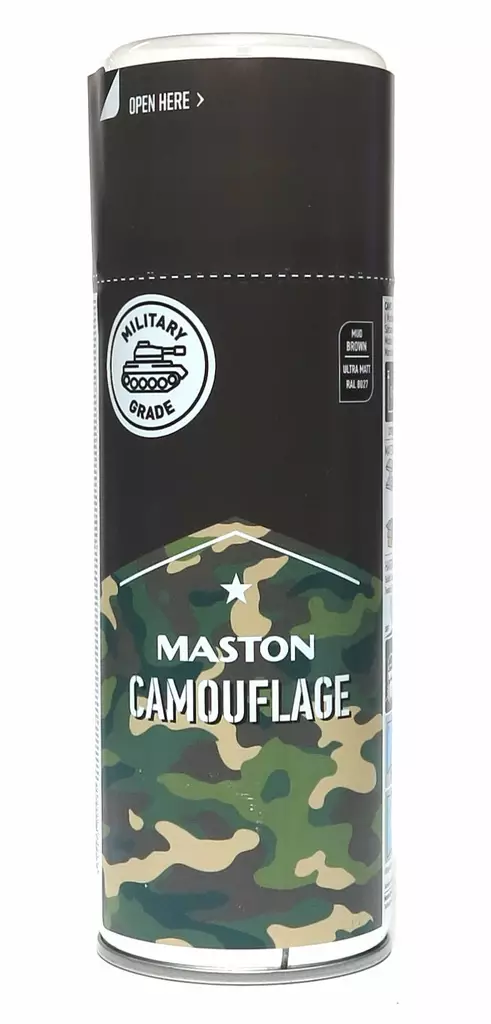 Naamiomaali matta ruskea Maston naamiomaali spraymaali - Naamiomaalit Camo - 6412490000080 - 1