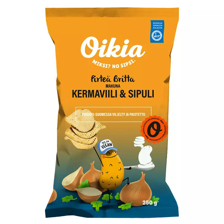 SIPSI OIKIA PIRTEÄ BRITA 250G - Sipsit ja popcornit - 6430013258060 - 1