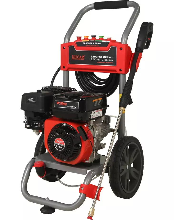 Painepesuri polttomoottorilla Ducar DGPW3200H 228bar imevä - Painepesurit ja pesuainevaahdottimet - 6438014265520 - 1