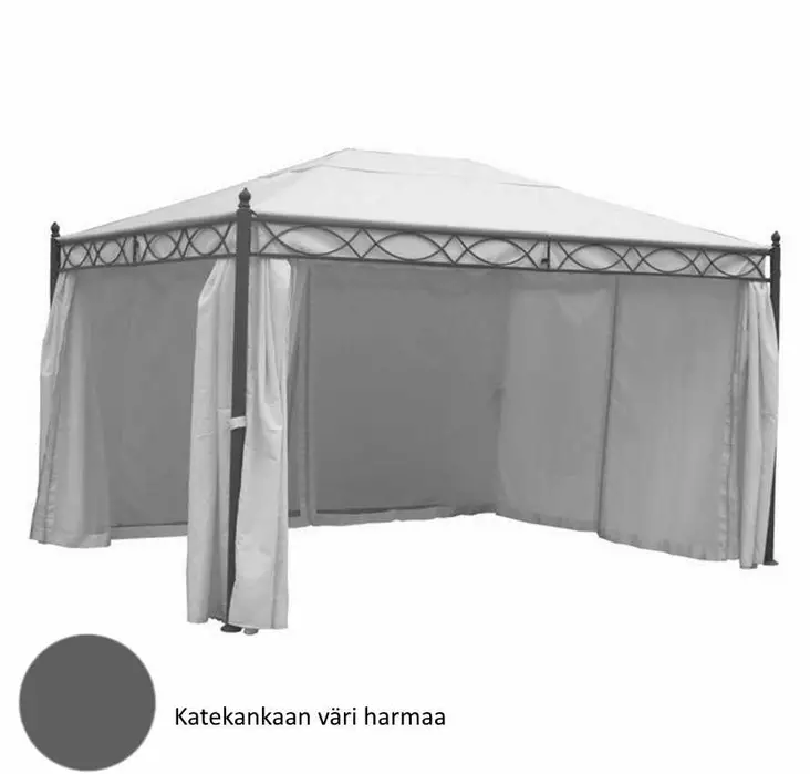 Paviljonki Capri 4x3m harmaa - Paviljongit - 6438168085340 - 2