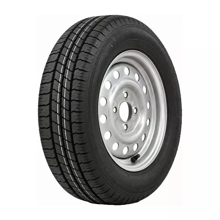 Peräkärryn vanne + rengas M+S 155R13 - Asuntovaunun ja peräkärryn kesärenkaat - 6438168108520 - 1
