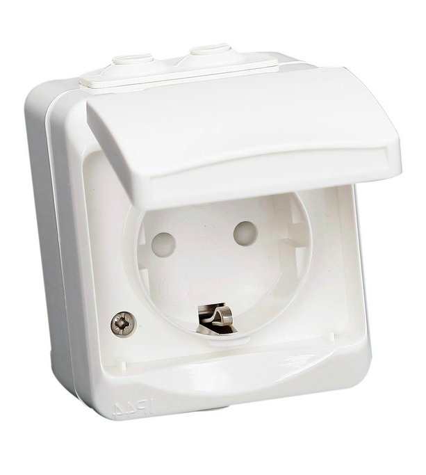 PISTORASIA 1-OSAINEN PINTA ROISKESUOJATTU - Pistorasiat, haaroittimet ja kytkimet - 6438140942210 - 2