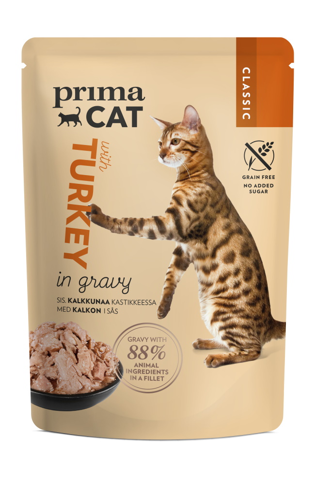 Maukas kissanruoka PrimaCat kissoille. - Kissanruoat ja herkut - 6430076891730 - 1