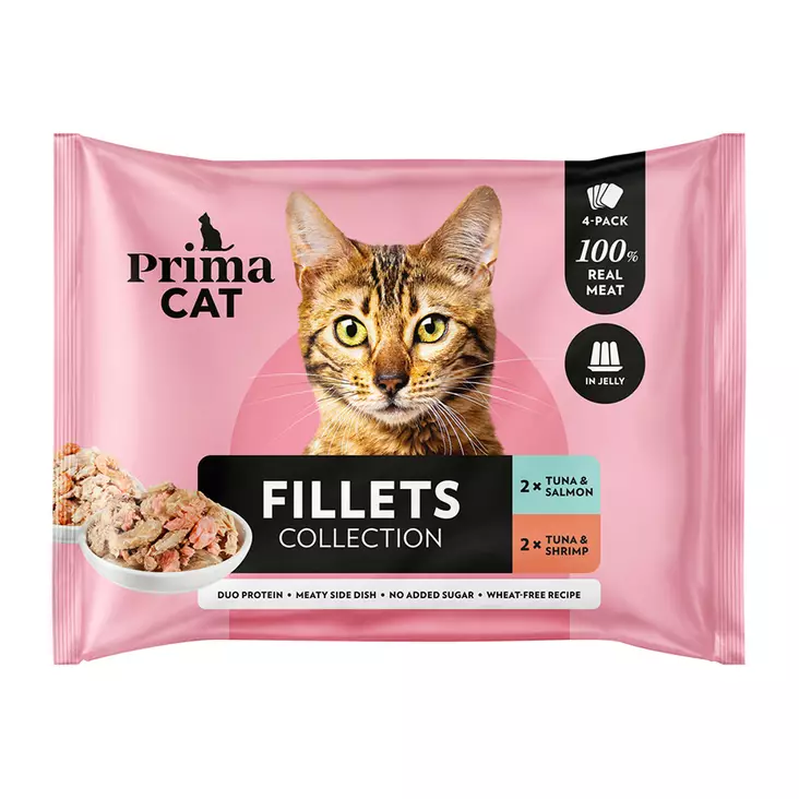 TONNIKALA/LOHI/KATKARAPU HYYTELÖ 4X50G - Kissanruoat ja herkut - 6430069581280 - 1
