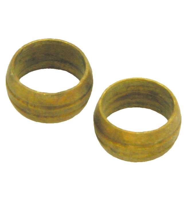 PUSERRUS KAKSOISKARTIO 10 MM /2 KPL OPAL MESSINKI - Käyttövesiliittimet ja tarvikkeet - 6413820158150 - 1