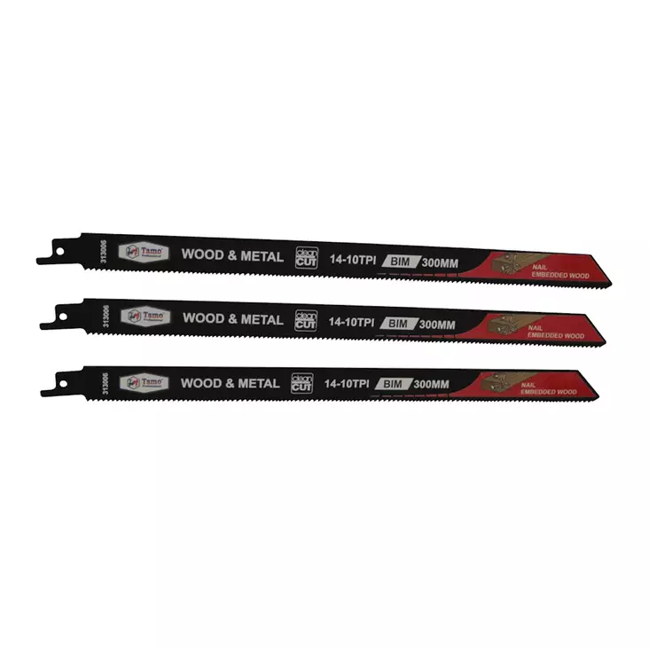 Puukkosahanterä Puu/meta 300mm/6T Tamo - Puukkosahanterät - 6420613772790 - 1