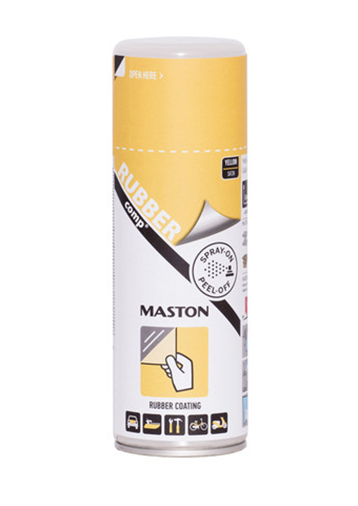 RUBBERCOMP 400ML KELTAINEN MASTON - Spraymaalit - 6412490028640 - 1