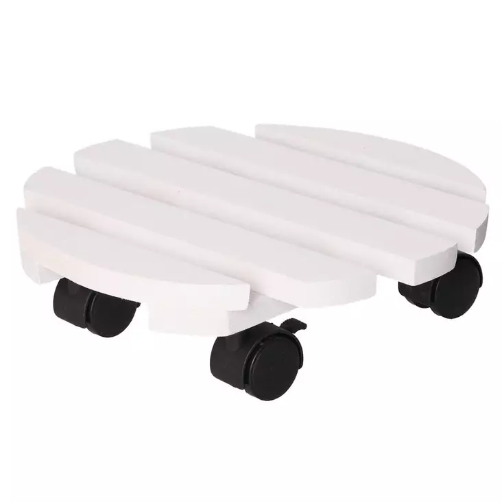 Ruukunalunen pyöreä valkoinen 30cm - Ulkoruukut - 6410416019390 - 1