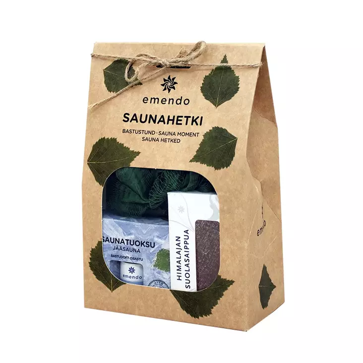 Jääsauna 10ml+Him.suolasaippua+pesukukka - Saunahunajat ja saunapeseytyminen - 6417892043420 - 1