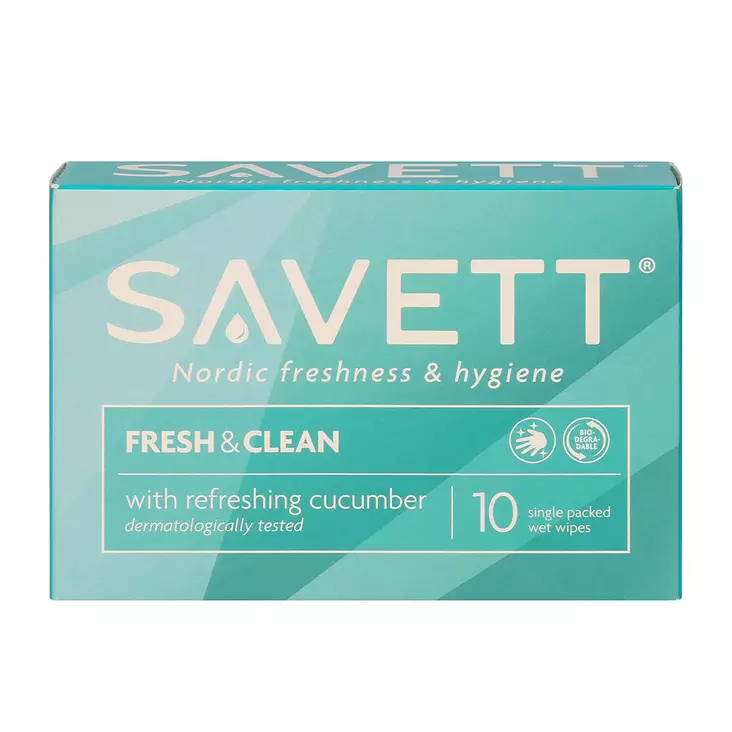 SAVETT KOSTEUSPYYHE FRESH 10KPL - Vauvan hoito - 7310613024250 - 1