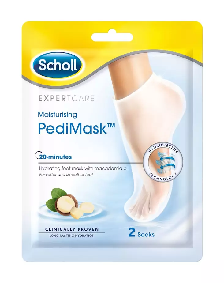 Scholl Moisturising PediMask -jalkanaamio syv=C3=A4kosteuttaa jalkojas=
i nopeasti ja tehokkaasti - Jalkojenhoitotuotteet - 5701092114150 - 1
