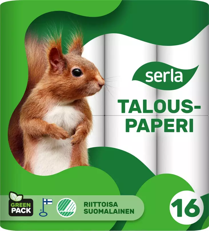 SERLA TALOUSPAPERI 16RLL - Talouspaperit - 6414301029310 - 1