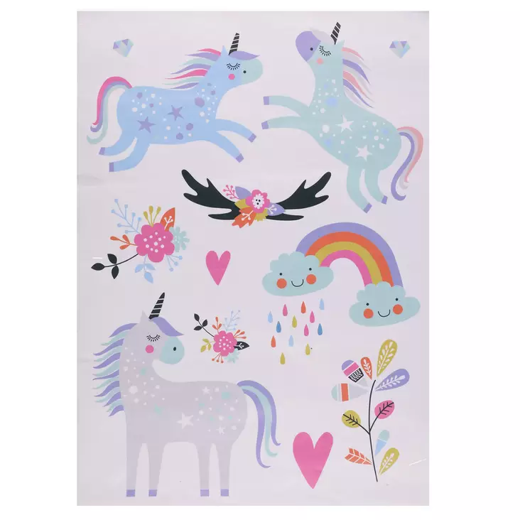 Sisustustarra yksisarvinen 50 x 70 cm - Sisustuskalvot - 6410416469140 - 1