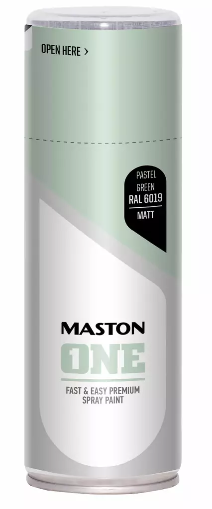 SPRAYMAALI ONE VIHREÄ PASTELLI RAL6019 400ml MASTON ACRYLCOMP MATTA - Spraymaalit - 6412490045470 - 1