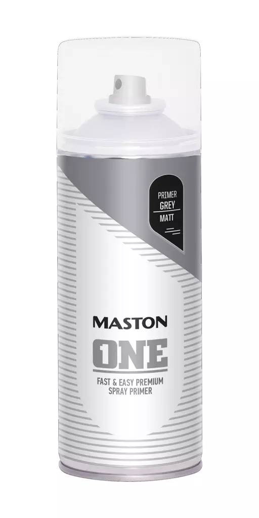 MASTON ONE POHJAMAALI MATTA HARMAA 400ML - Spraymaalit - 6412490023140 - 1