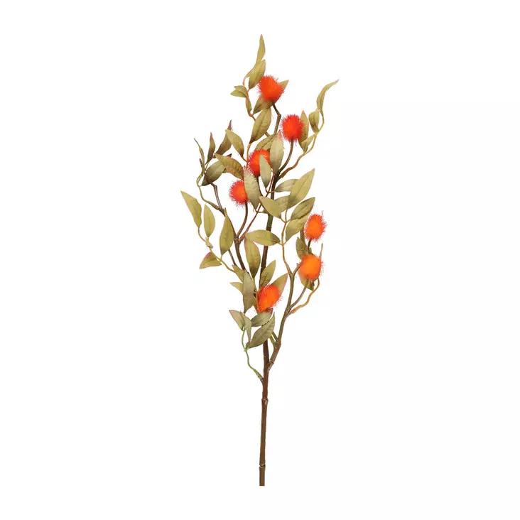 Syysoksa oranssit pallot 75 cm - Tekokasvit ja muovikukat - 6410416366180 - 1