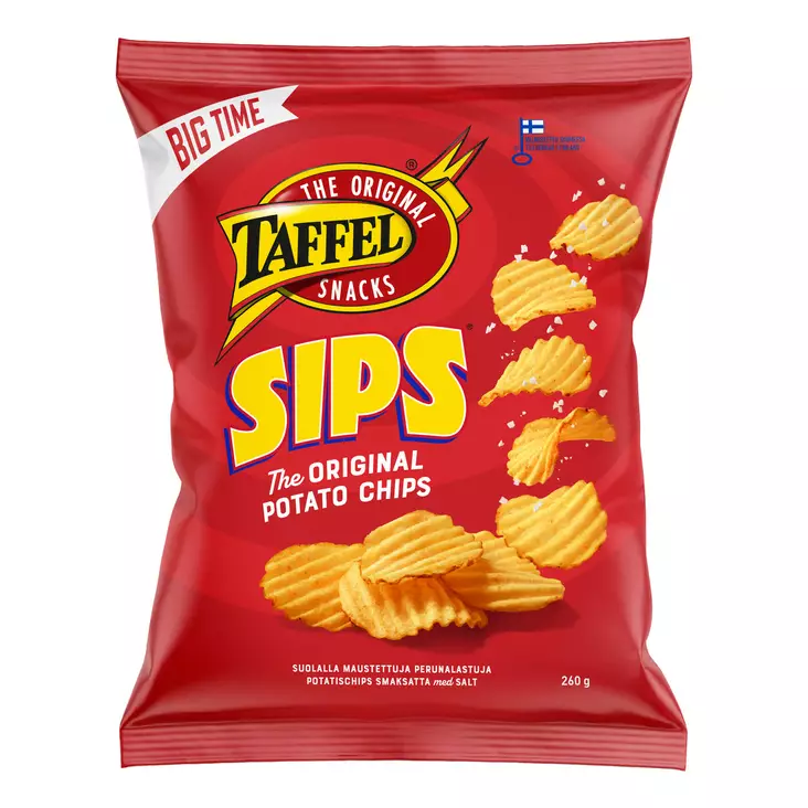 Taffel Chips Poimu 260g - Sipsit ja popcornit - 6410380041670 - 1